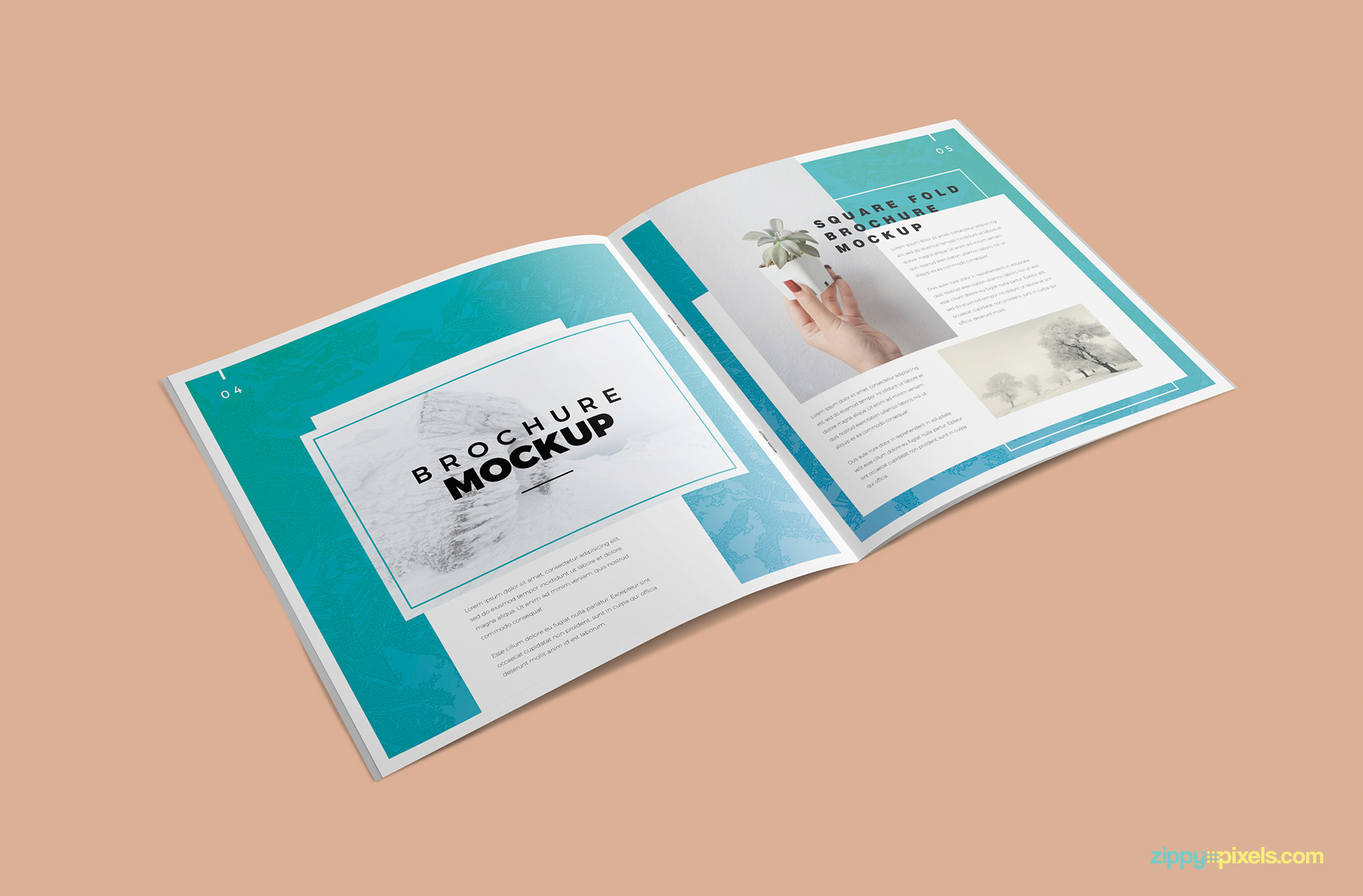 Elegantly designed brochure mockup.