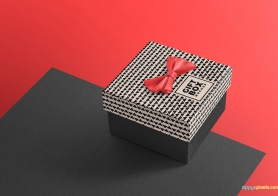 Free Beautiful Gift Box Mockup