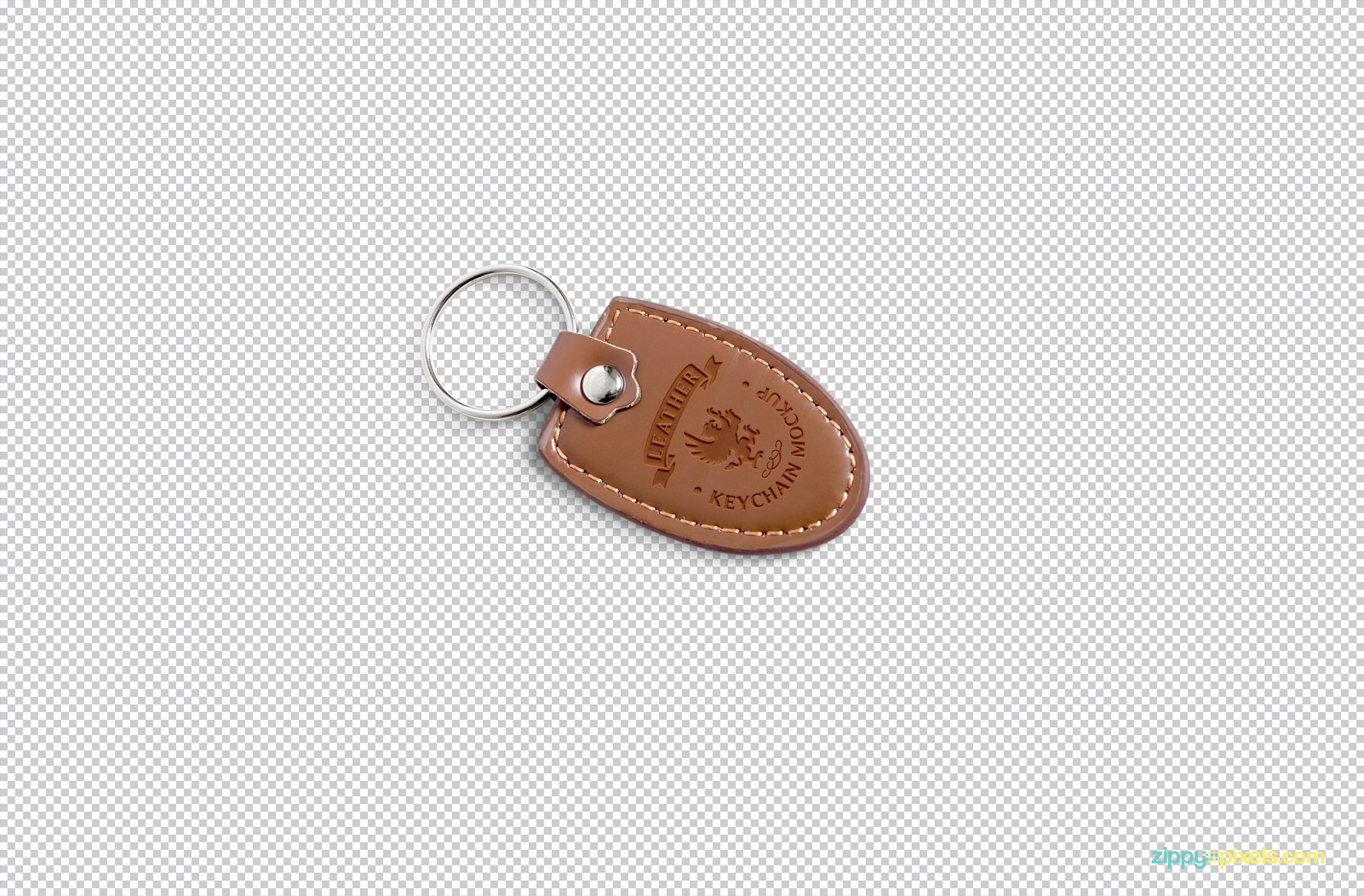 Fully customizable keyring mockup.