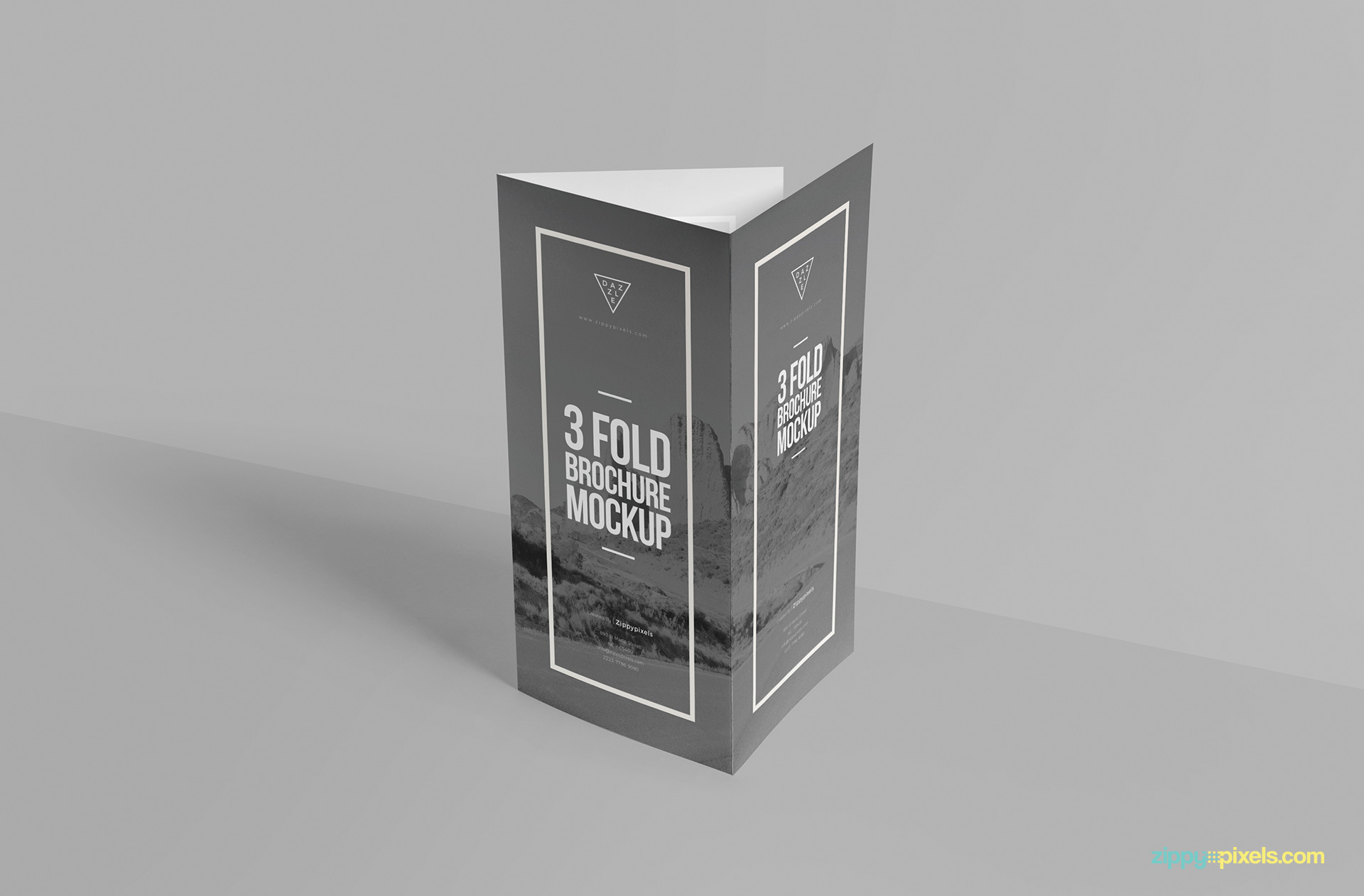 Amazing tri fold brochure mockup.