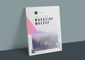 Two Free US Letter Magazine Mockups