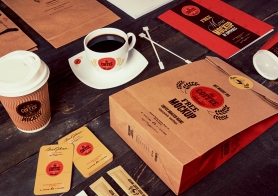 Free Coffee Branding Mockup