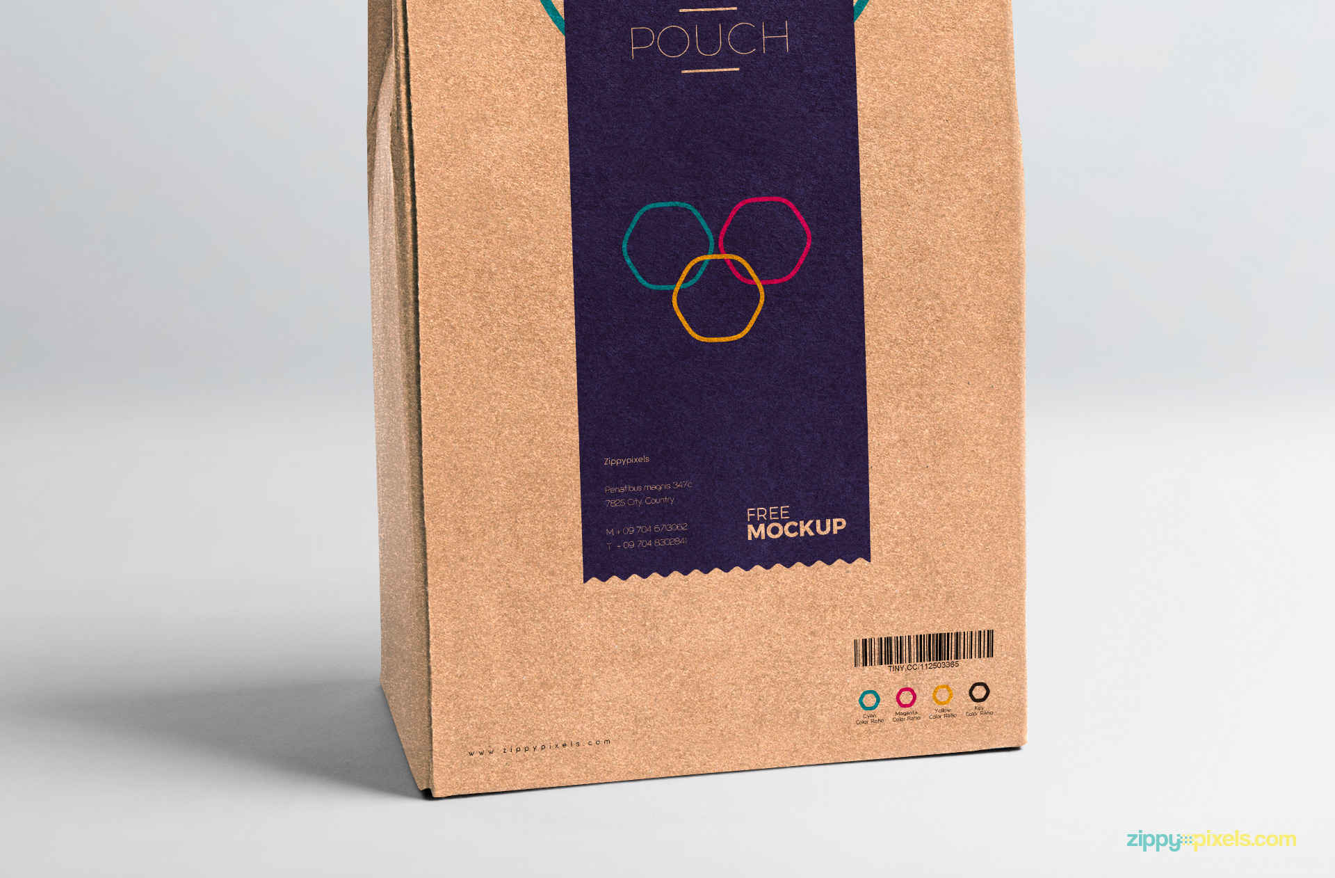 Shadows of pouch packaging is also adjustable.