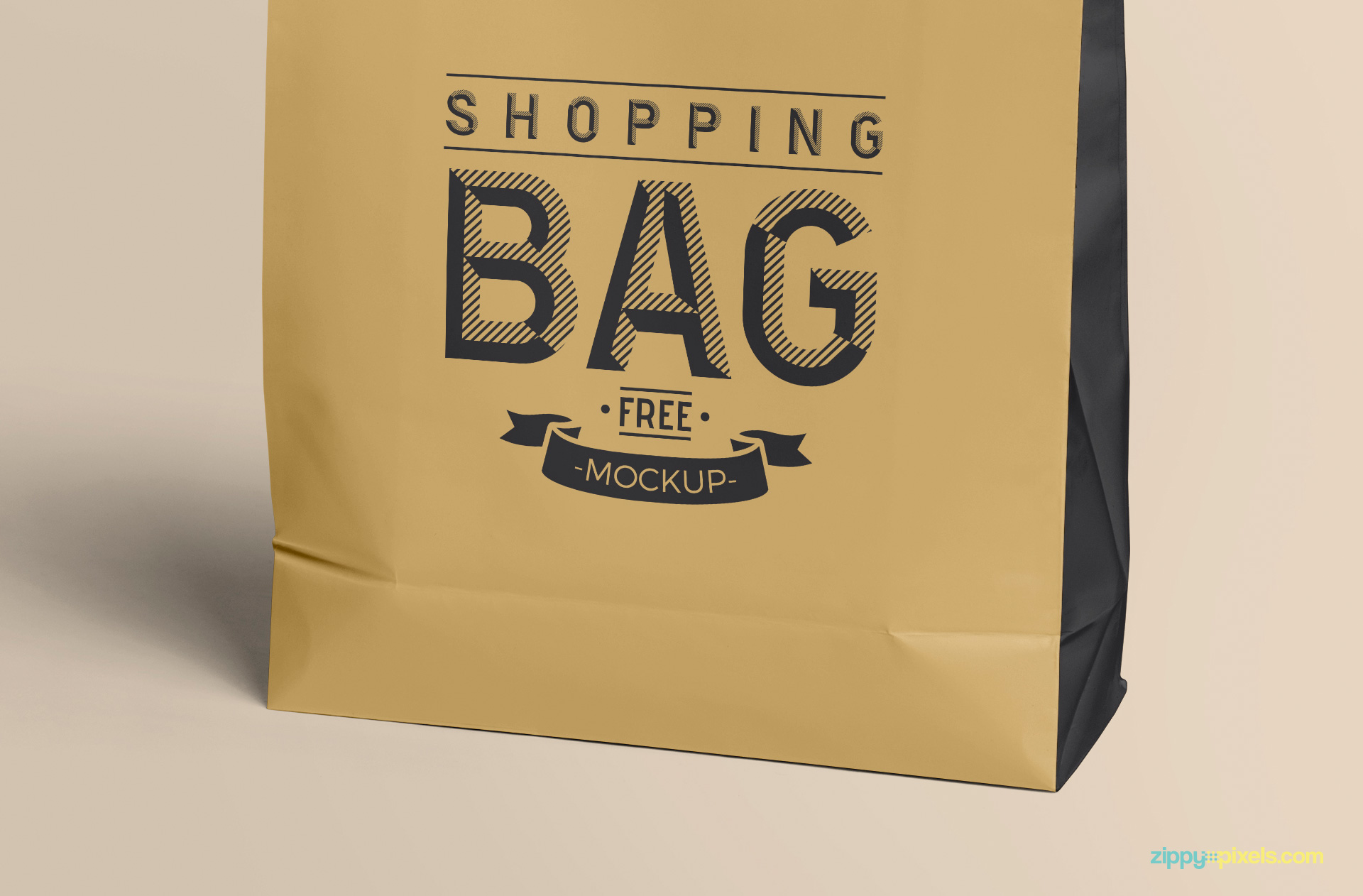 Realistic bag with some fine fold marks on it.