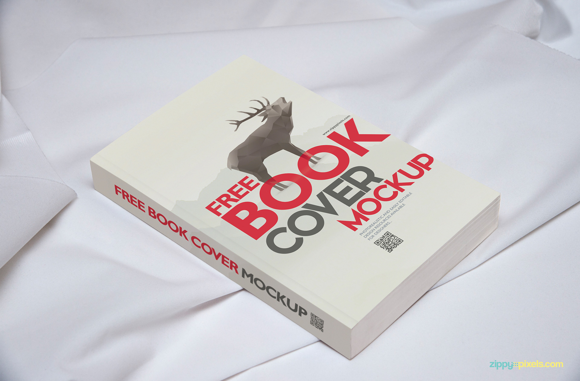 Free book mockup template to make your designs realistic.