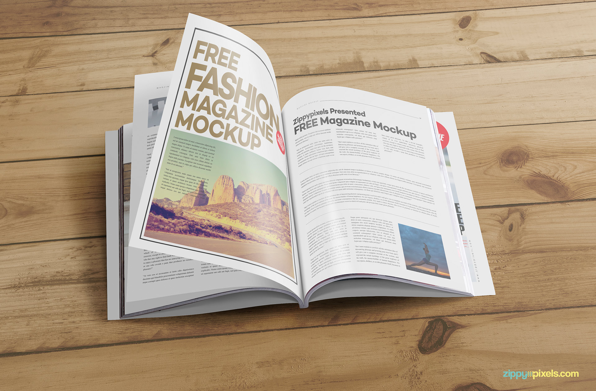 Free catalog mockup by ZippyPixels.