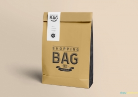 Free Awesome Paper Bag Mock Up