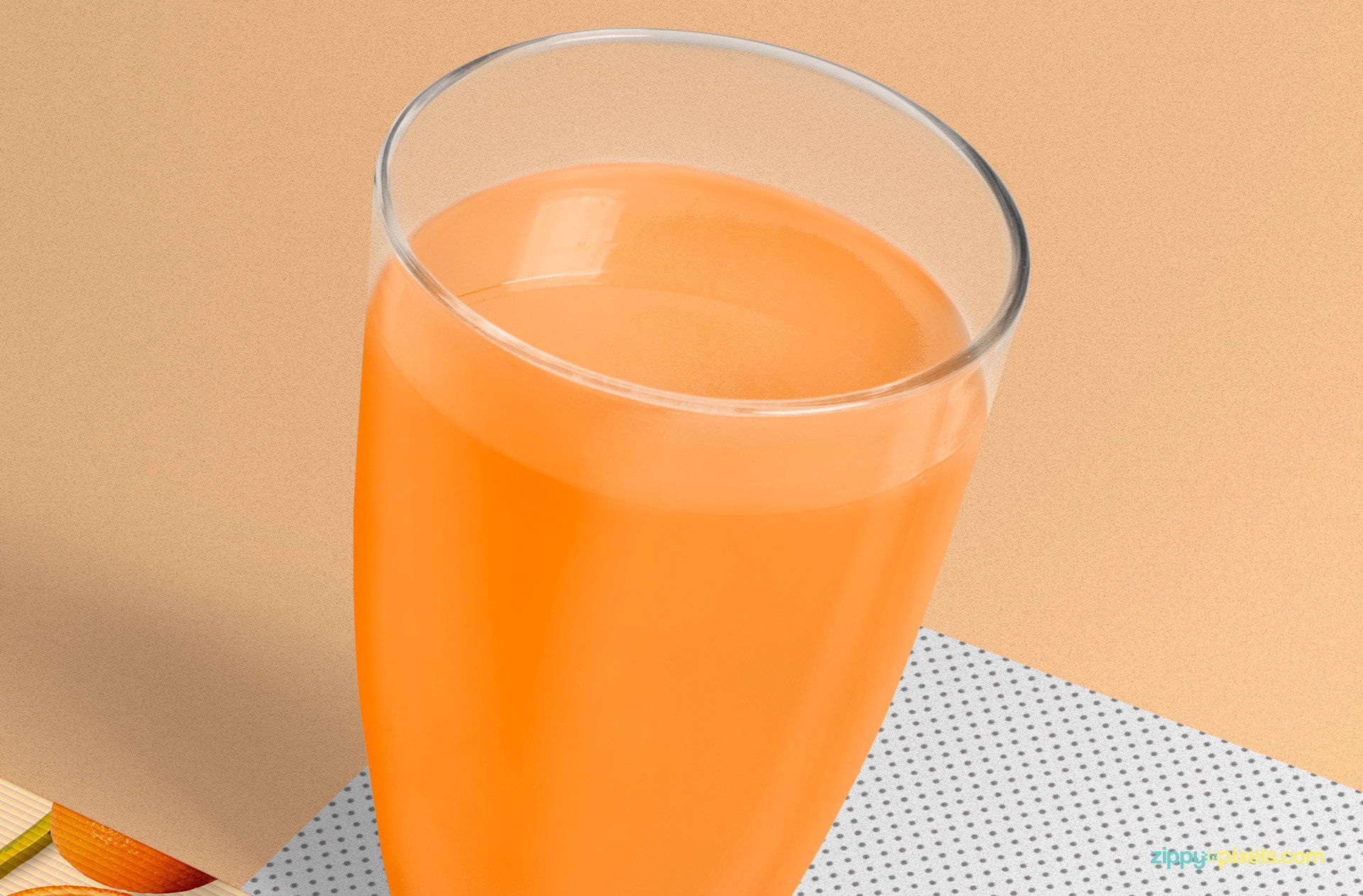 You can change the color of the juice glass.