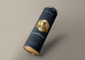 Free Stunning Cardboard Tube Mockup