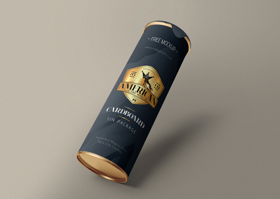 Free Stunning Cardboard Tube Mockup