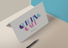 Free Stylish Invitation Card Mockup