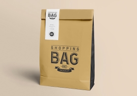 Free Awesome Paper Bag Mock Up