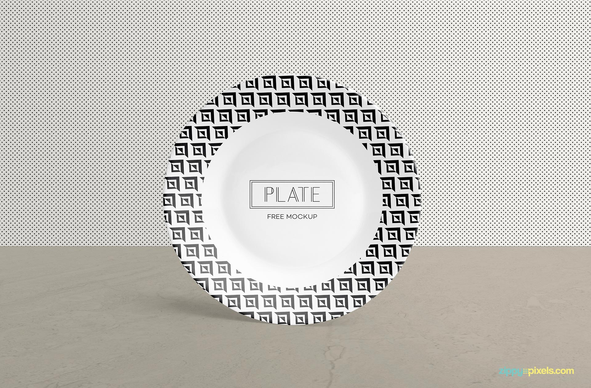 Free plate mockup.