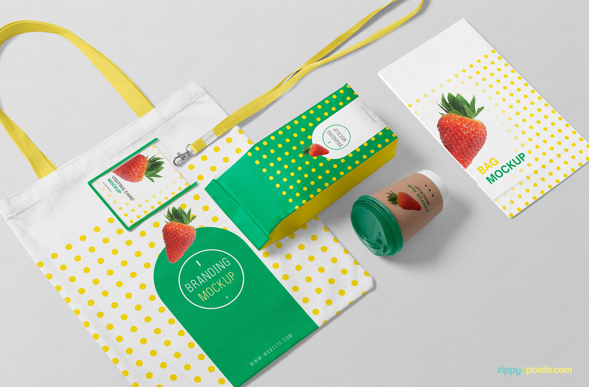 Fully customizable free packaging mockup.