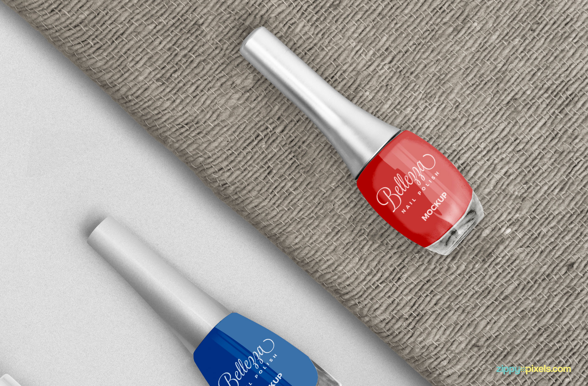 Change the color of the nail polish and cap of the bottle.