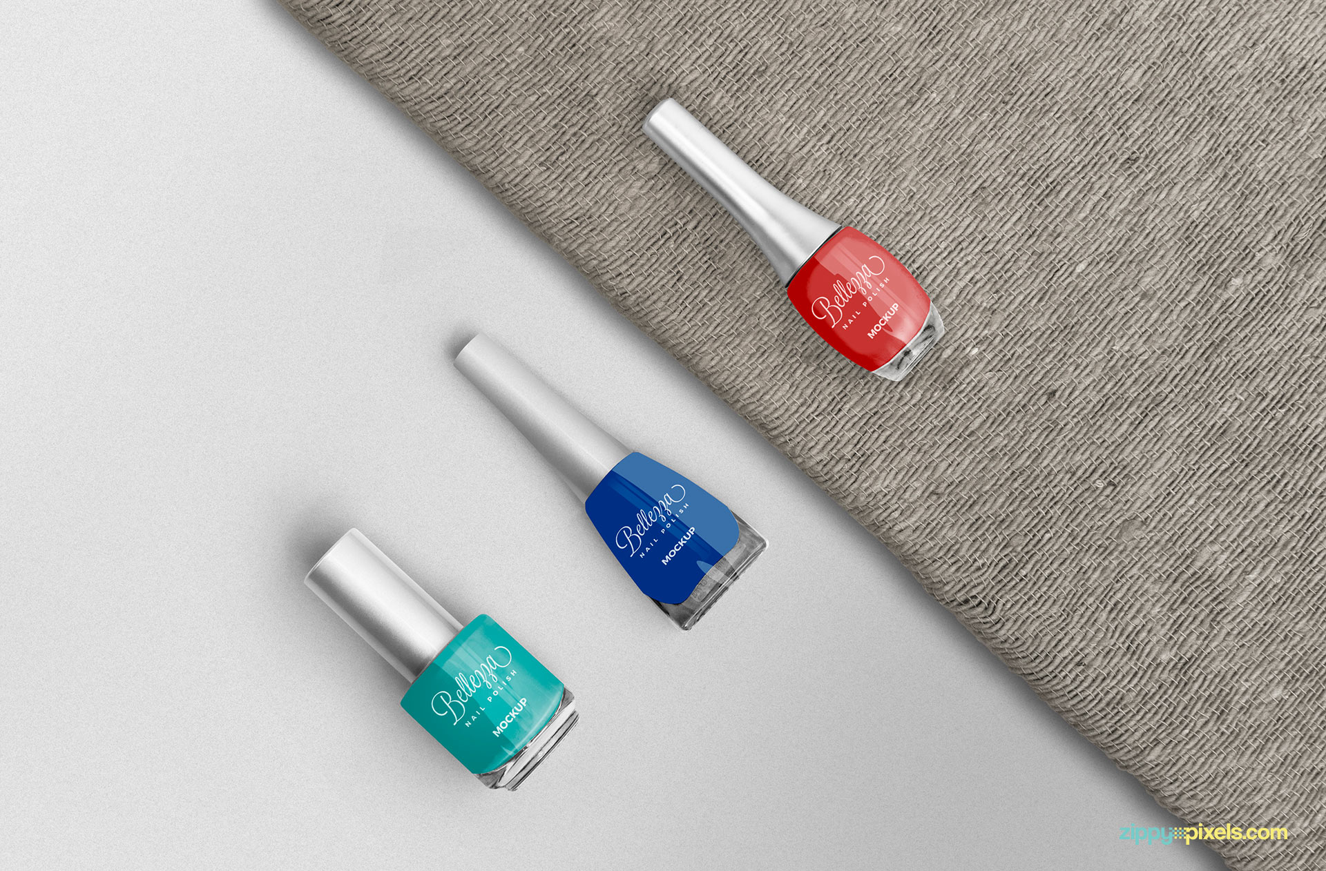 Free stunning nail polish mockup.