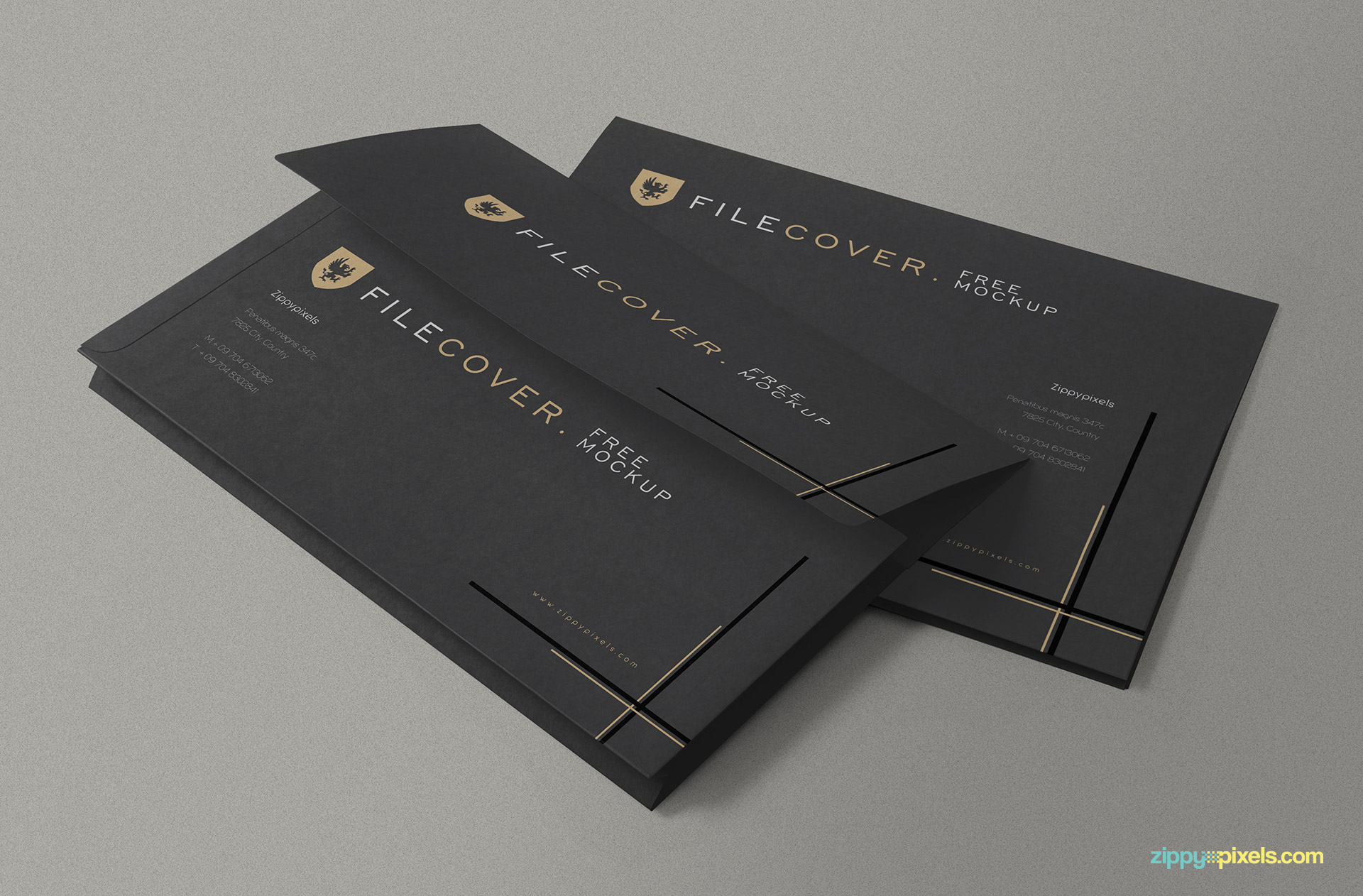 Free Pocket Folder Mockup PSD