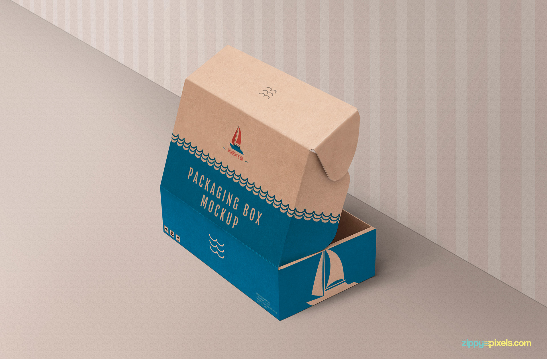 Free product box mockup.