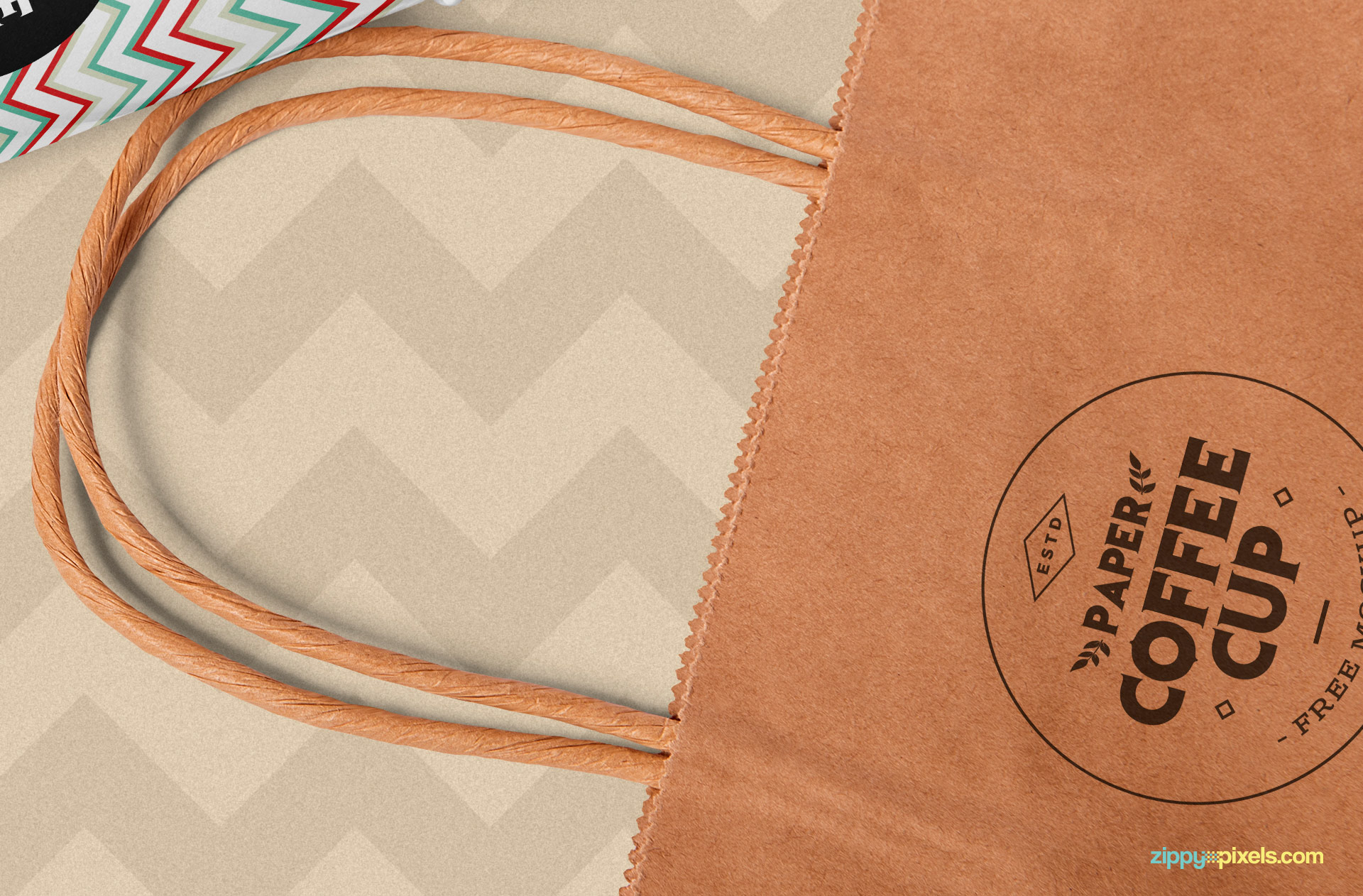 Add your designs in this shopping bag mockup.