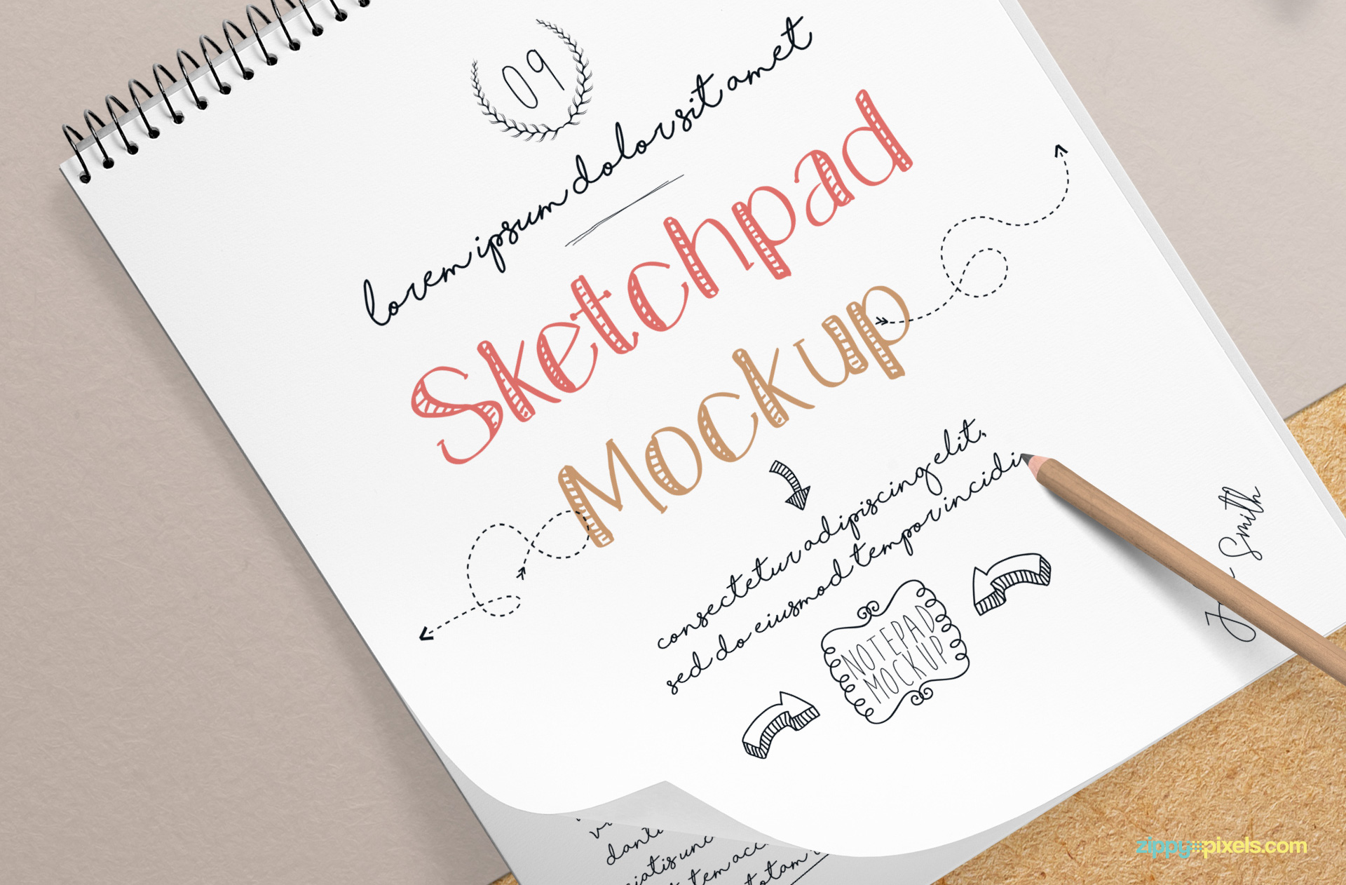 Editable sketch mockup.