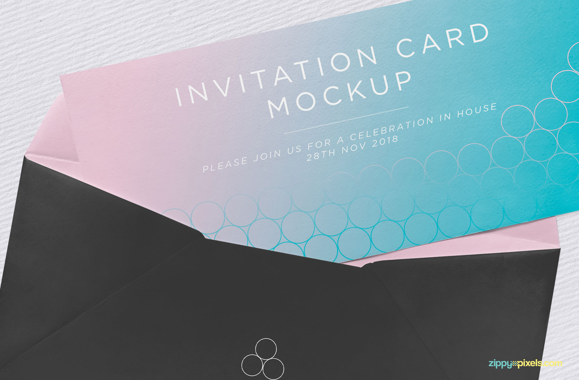 Try out the invitation mockup PSD.