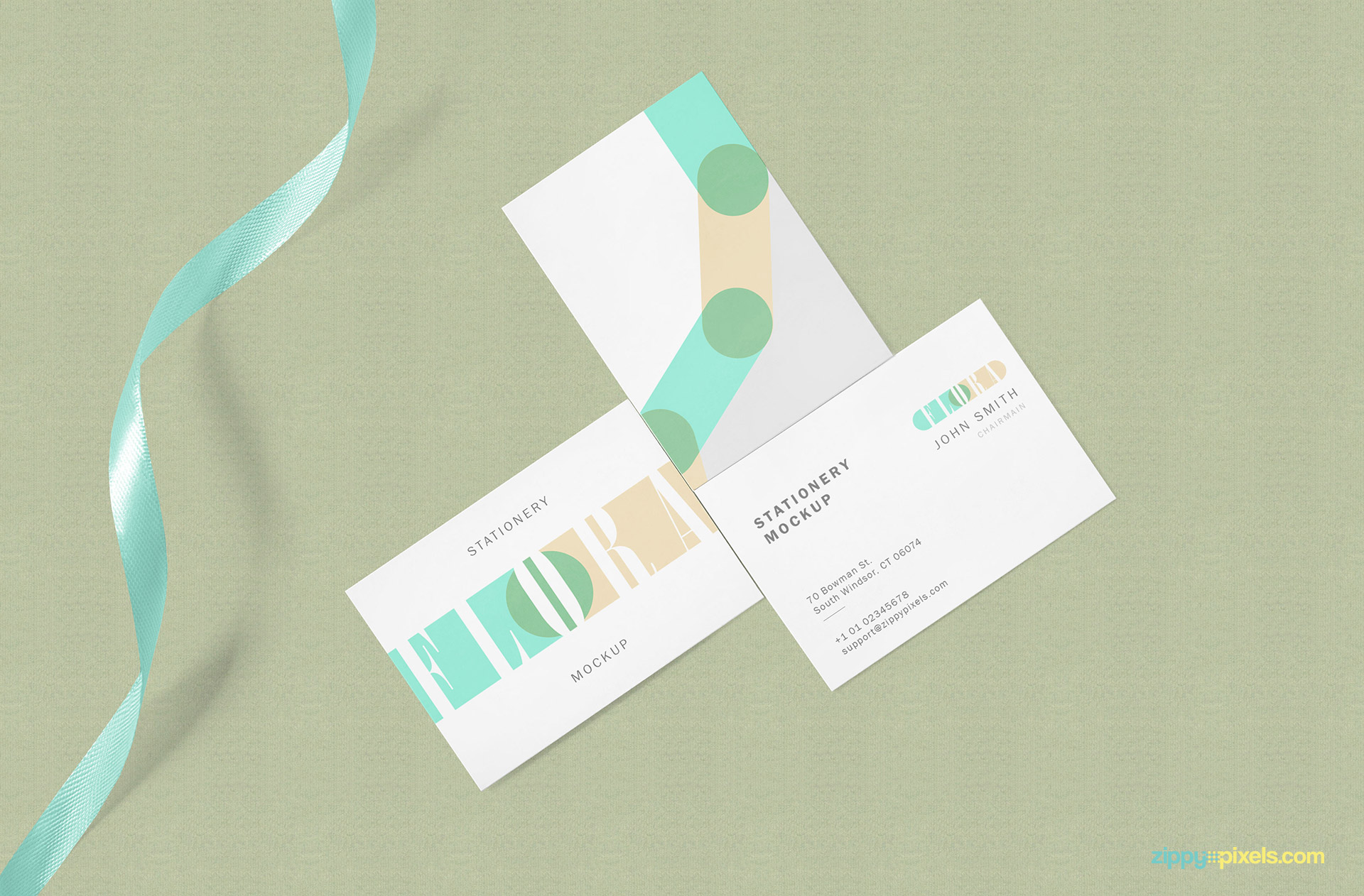 Fully customizable three business cards.