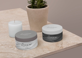 Free Amazing Cosmetic Jar Mockup