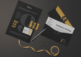 Free Letterhead & Business Card Mockup