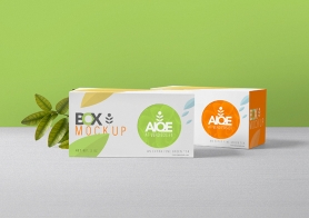 Free Wonderful Tea Packaging Mockup