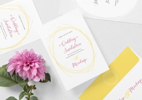 Free Wedding Card Mockup PSD