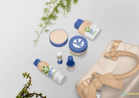 Free Fashionable Cosmetic Mockup