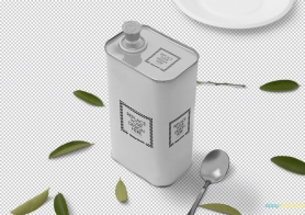 free beverage can mockup