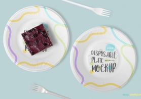 realistic food branding mockup