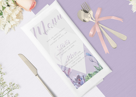 Free Gorgeous Restaurant Menu Mockup