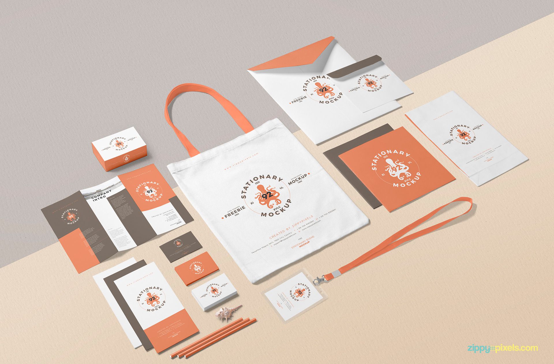 Free corporate design mockup.