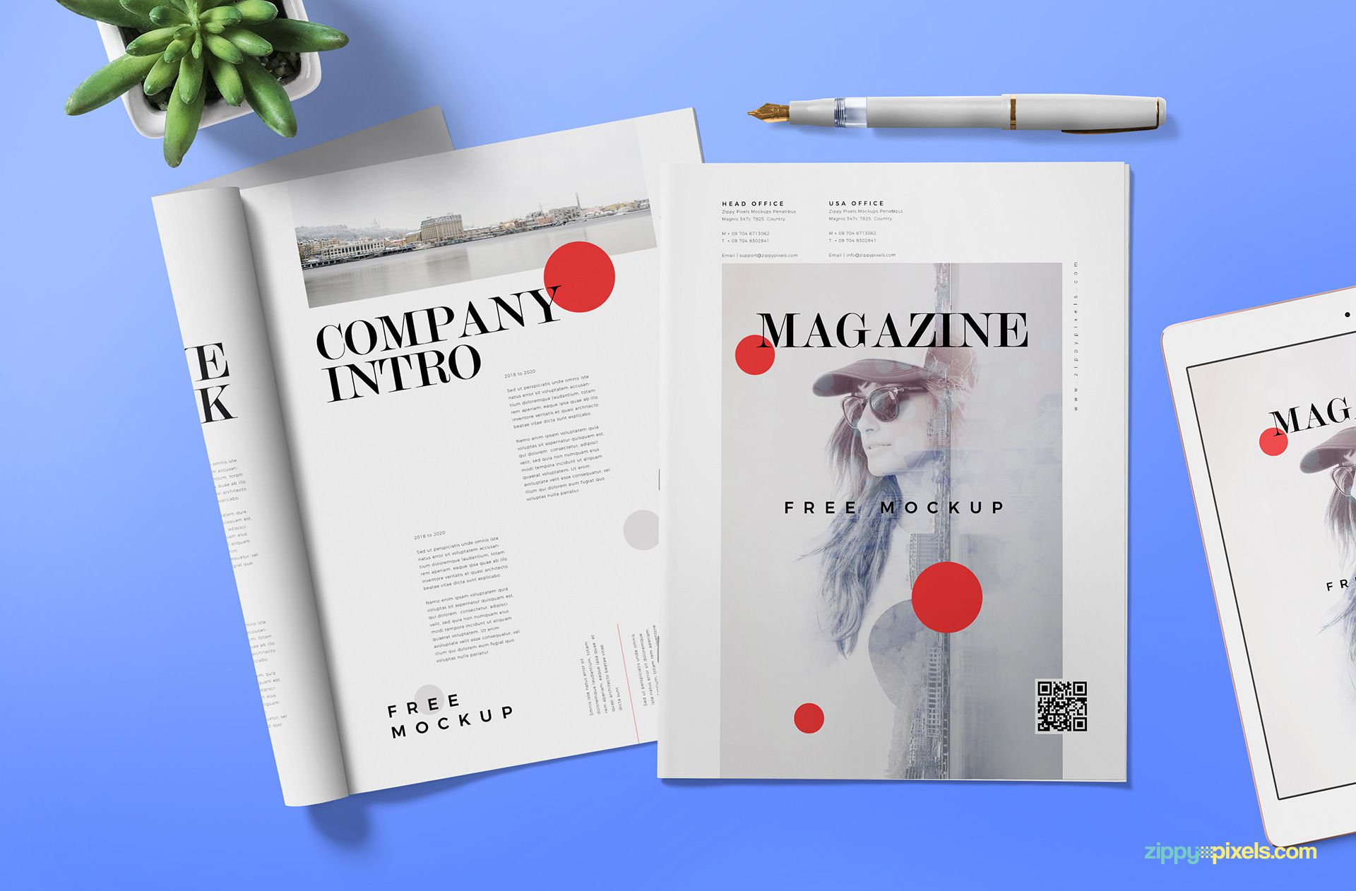 Free magazine ad mock up.