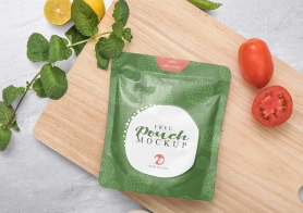 Free Sealed Sachet Mockup