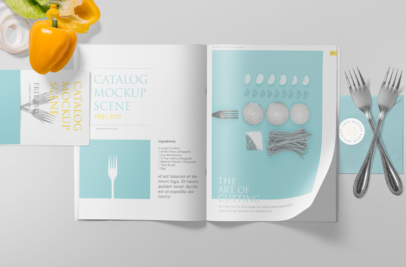 Free magazine mockup