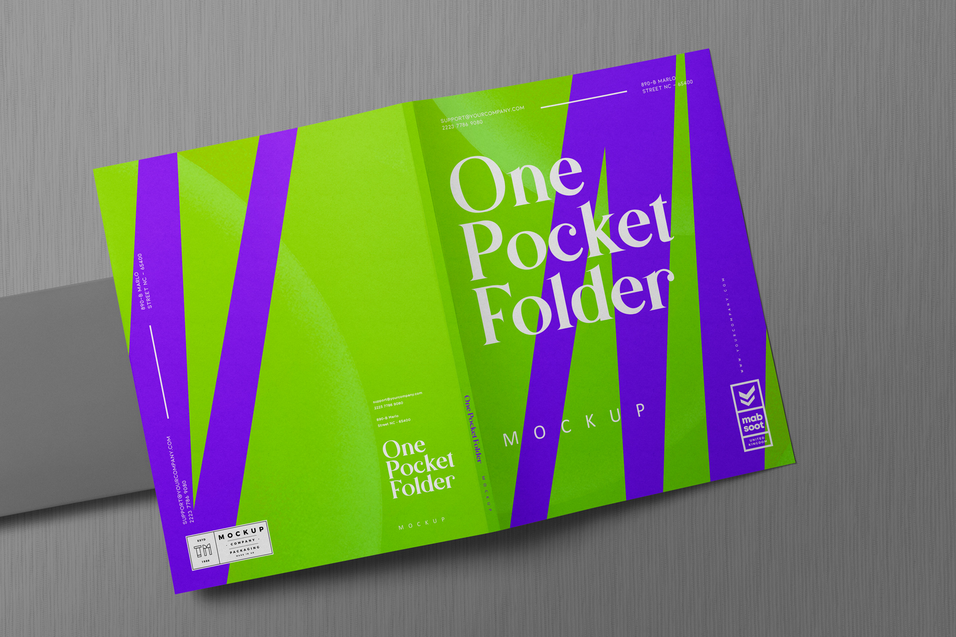 branding folder mockup