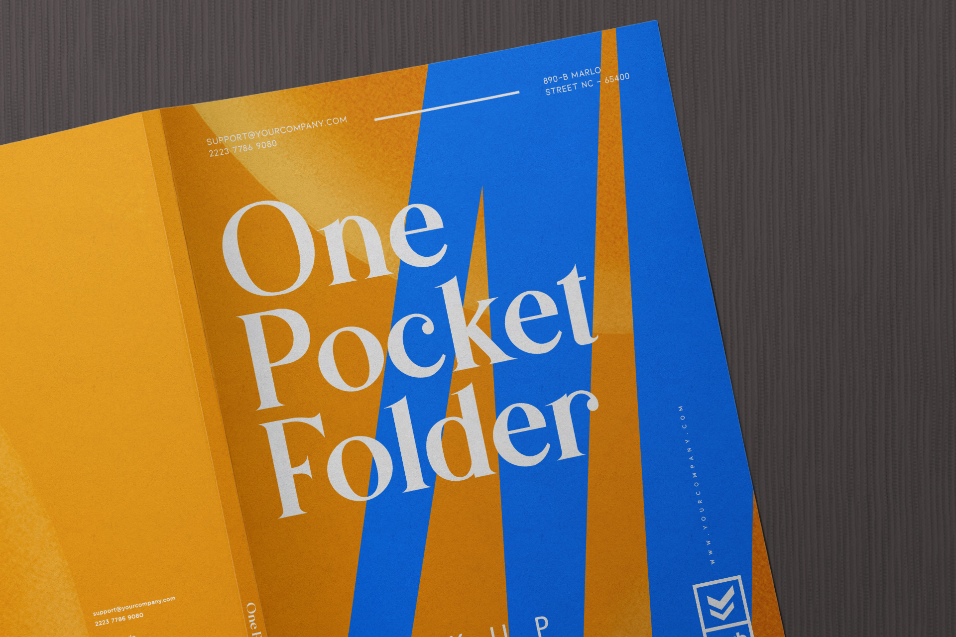 branding folder mockup