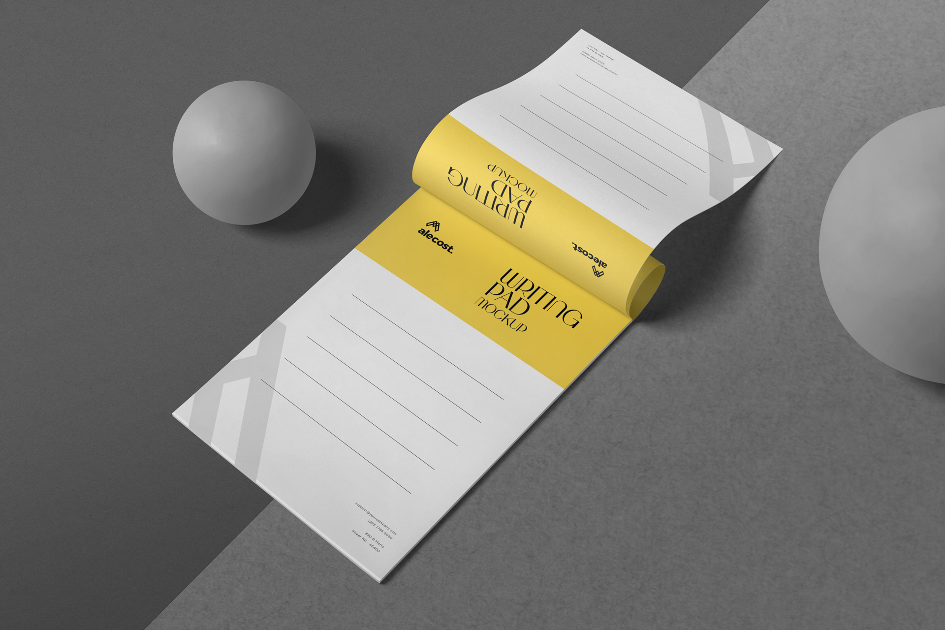 branding notepad mockup