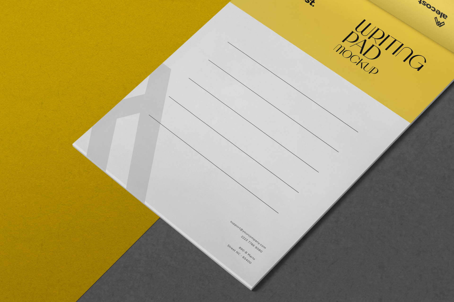 branding notepad mockup