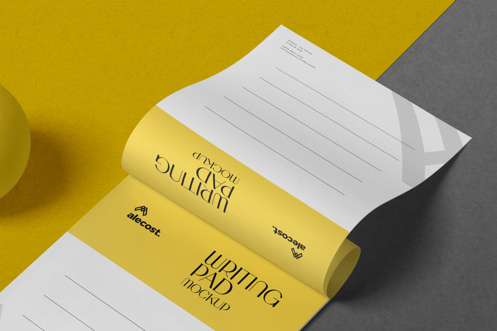 branding notepad mockup