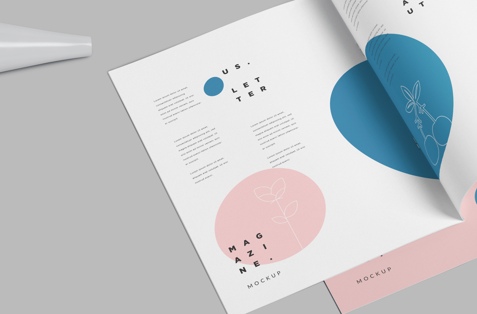 advertising magazine mockup