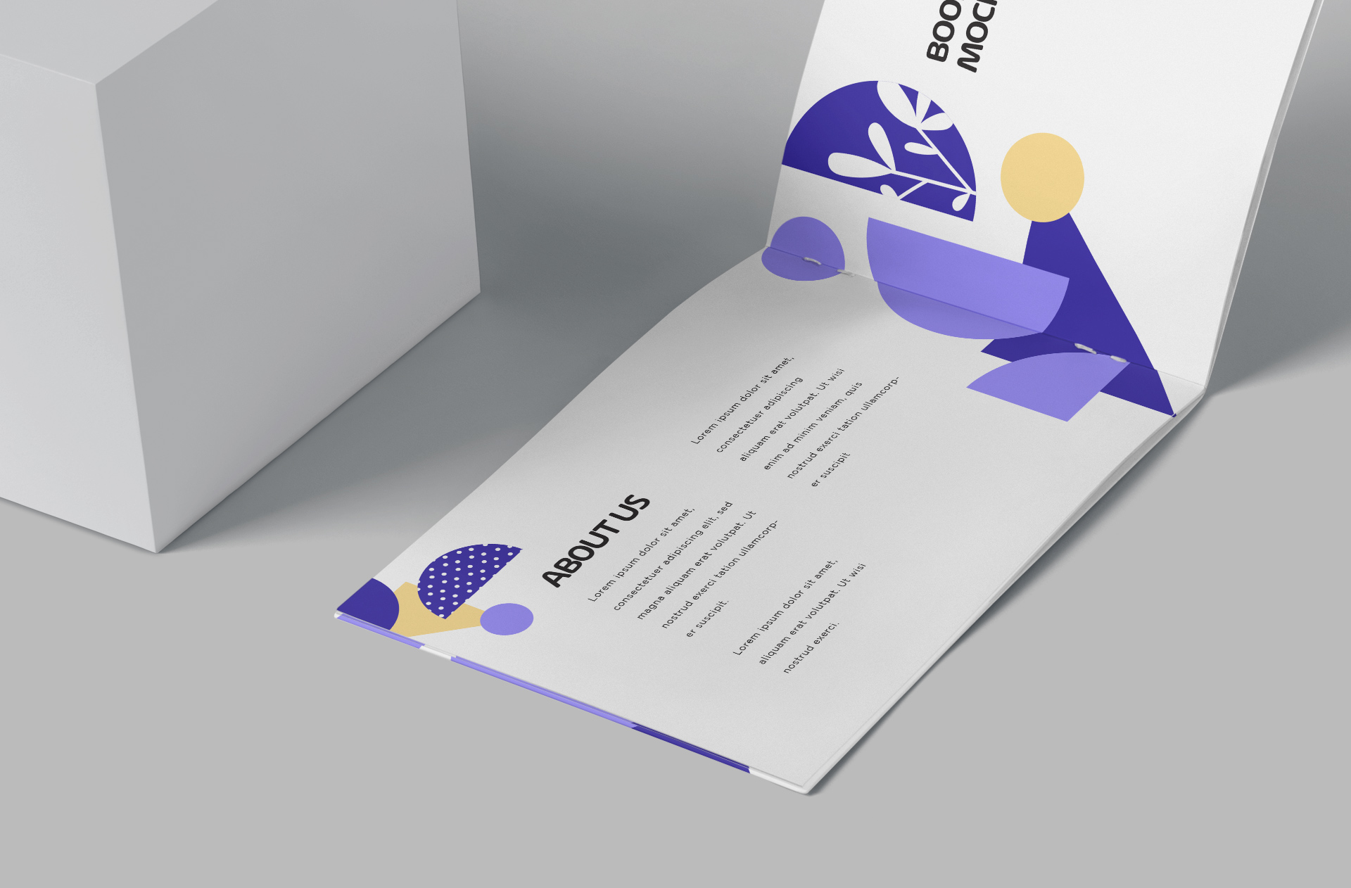 advertising booklet mock-up