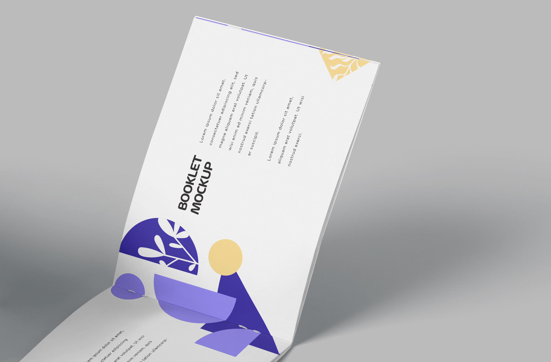 advertising booklet mock-up