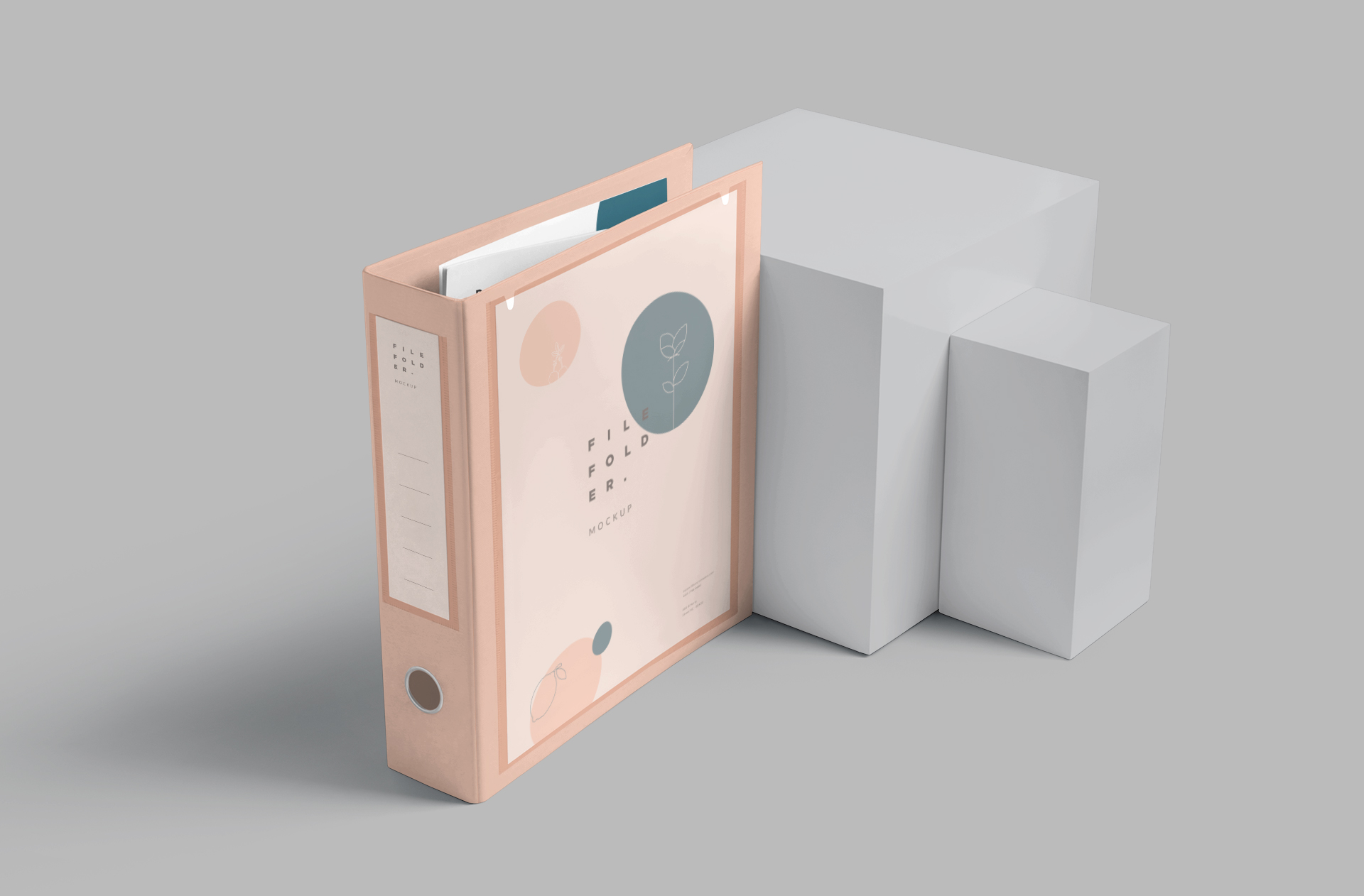 Creative File Folder Mockup with Realistic Details