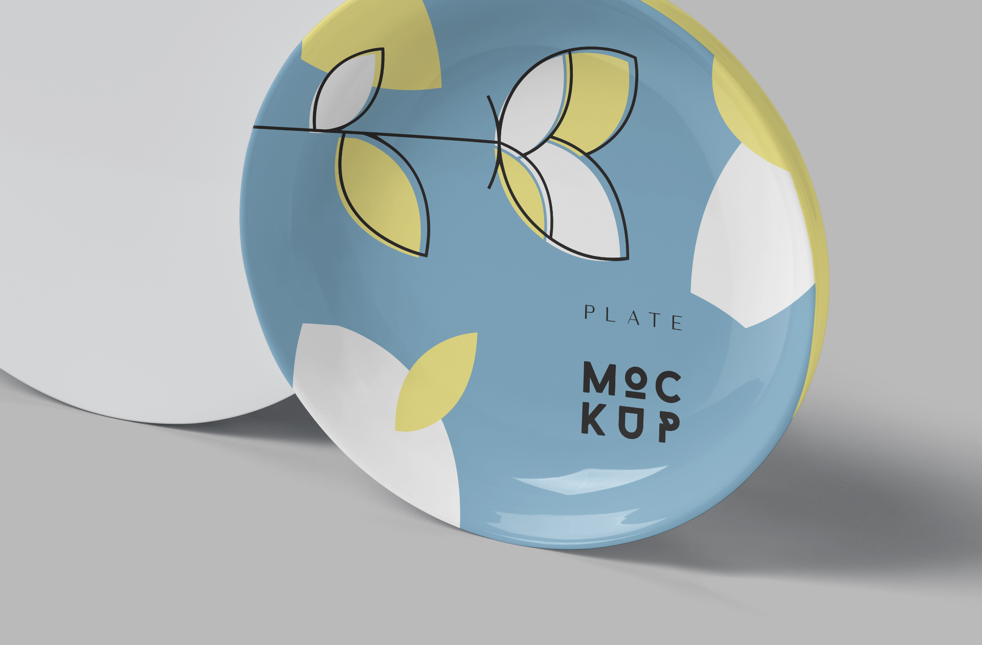 ceramic plate mock-up