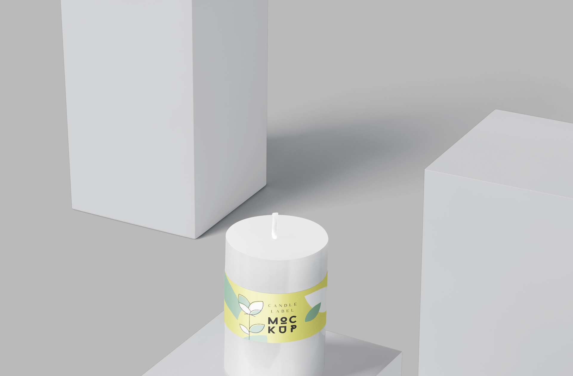 candle branding PSD