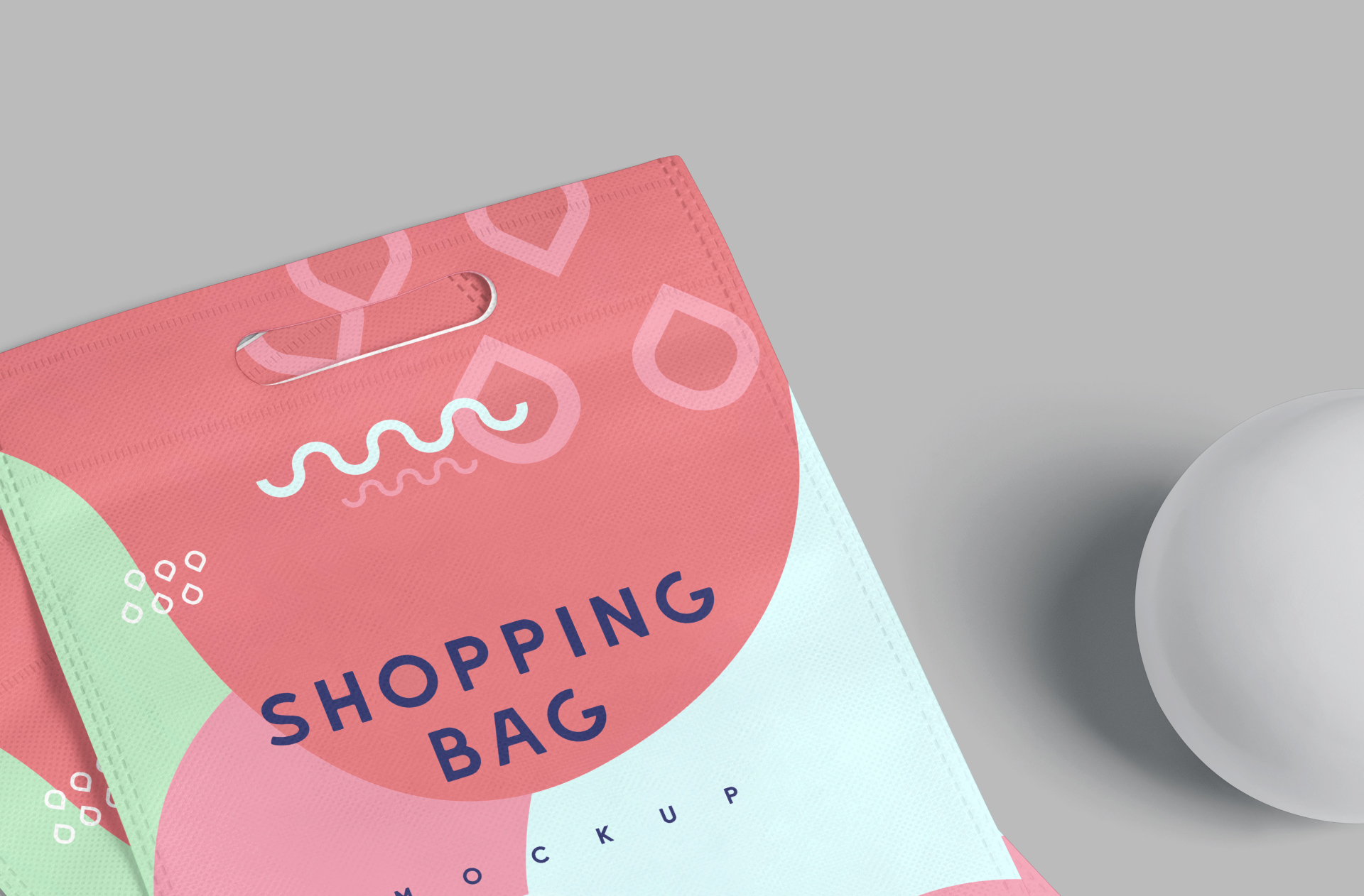 plastic shopping bag mock-up